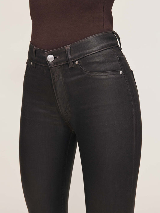 BRIDGET BOOT: HIGH RISE INSTASCULPT™ CROP - CHOCOLATE COATED