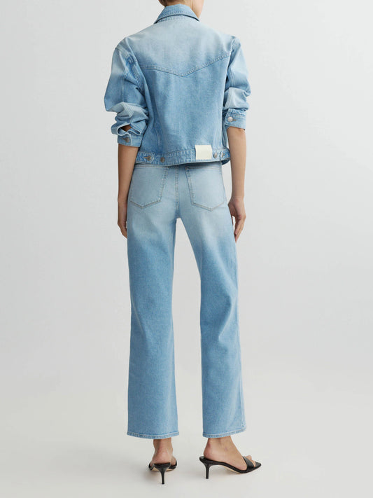 KARMINE REFINED WIDE LEG: HIGH RISE 28' - SUMMER DAY