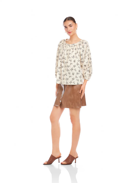 SAM SHORT SLEEVE PEASANT TOP