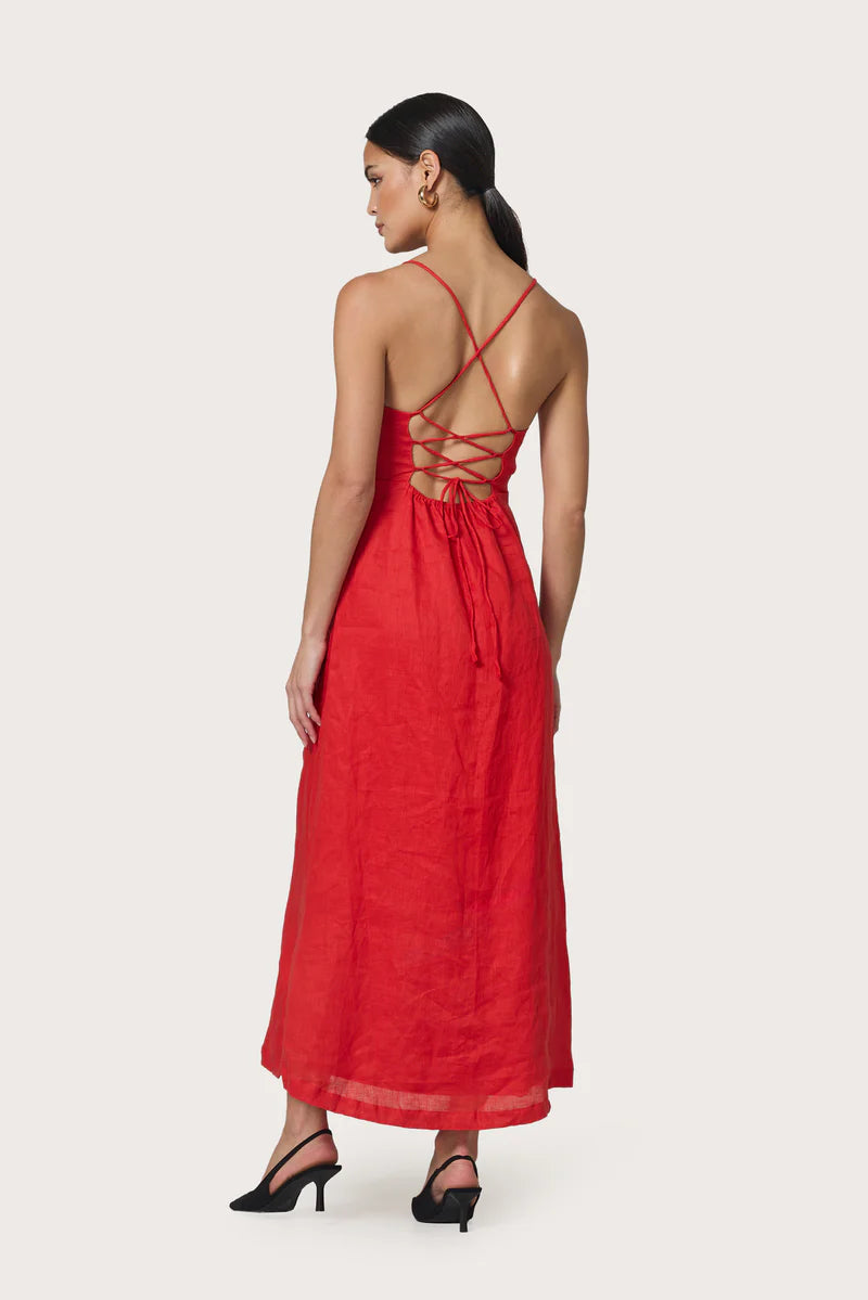 NYLA DRESS - ROUGE