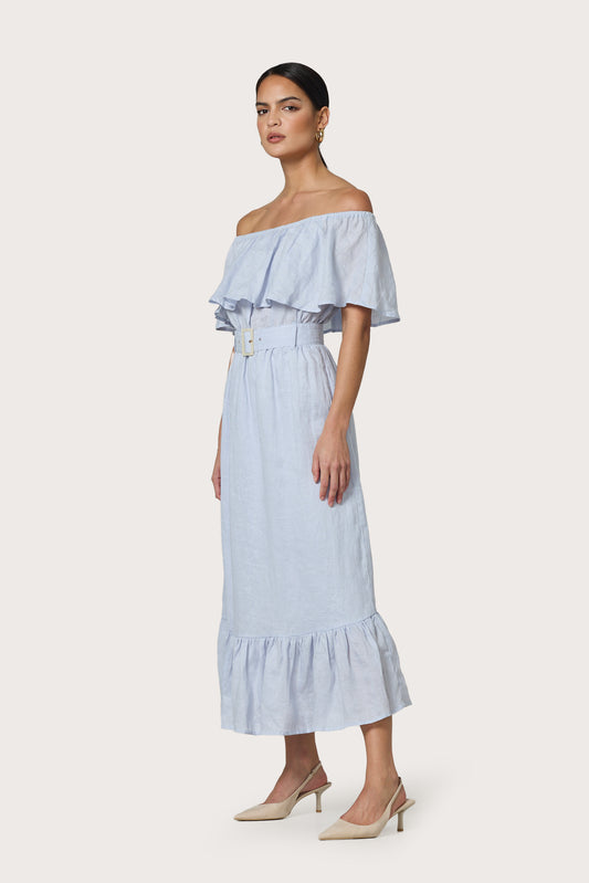 KATE DRESS - MISTY BLUE