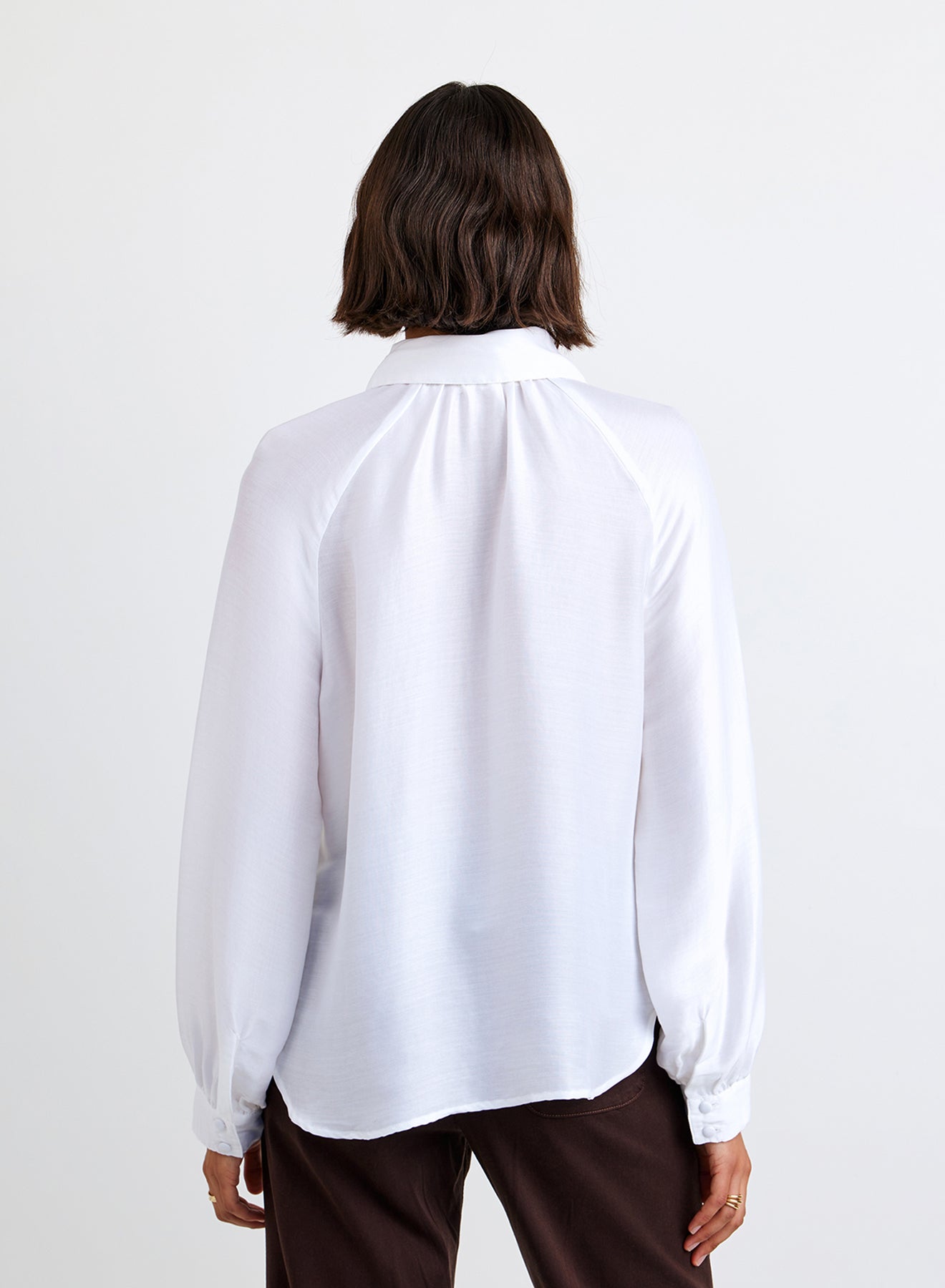 LONGSLEEVE RAGLAN PULLOVER - WHITE