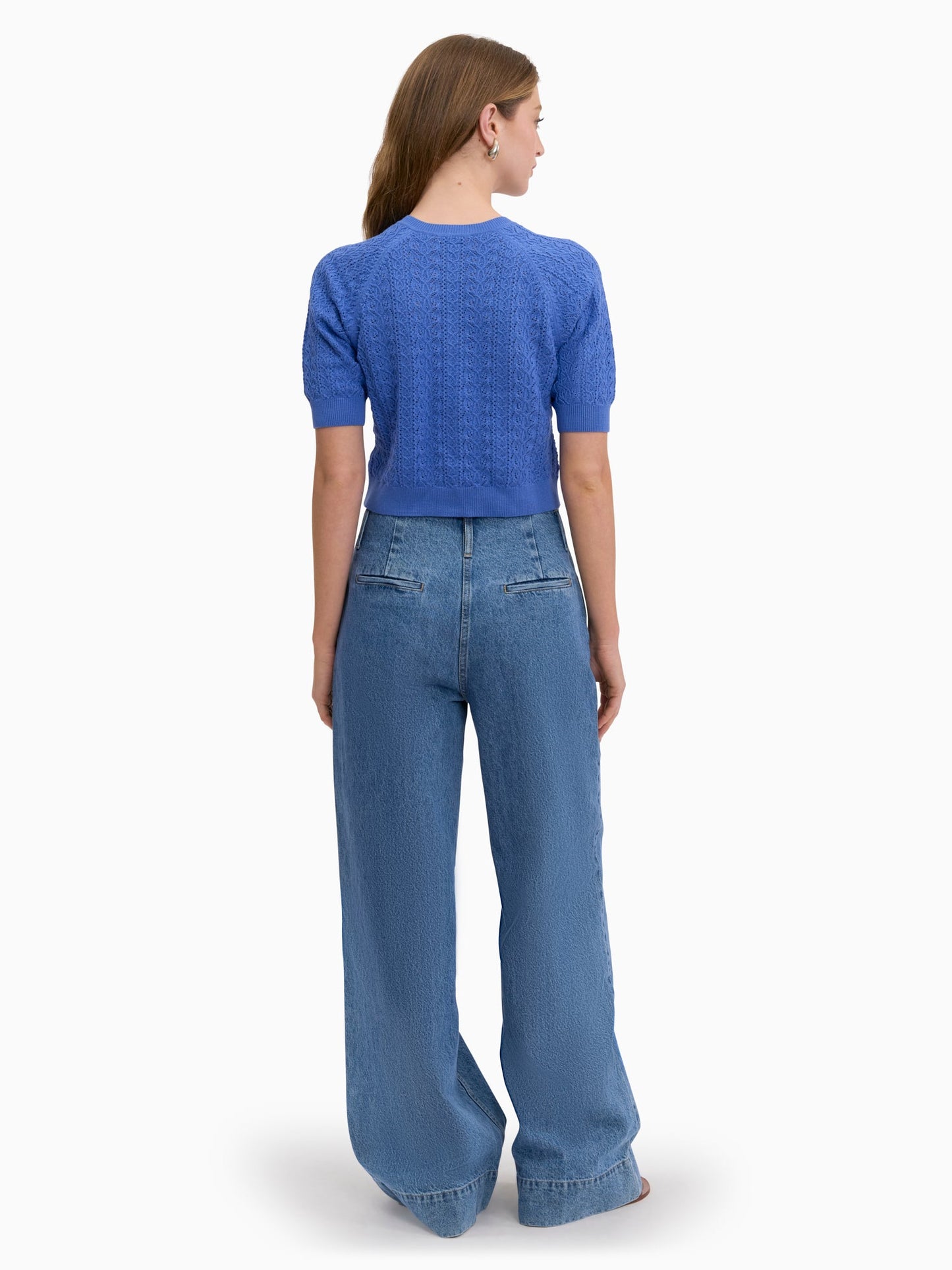 VERANA KNIT CARDIGAN - CAPRI BLUE