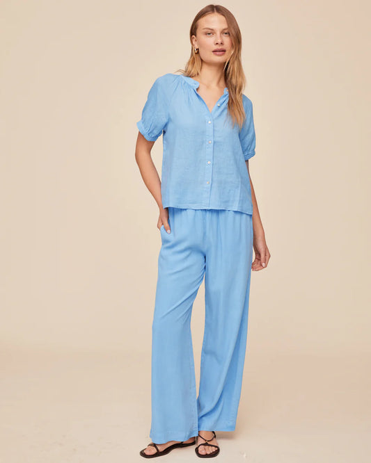 SHORT SLEEVE RAGLAN SHIRT - TIDAL BLUE