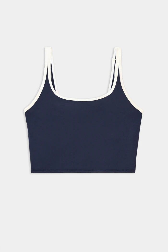 CAIT RIGOR BRALETTE - INDIGO/WHITE