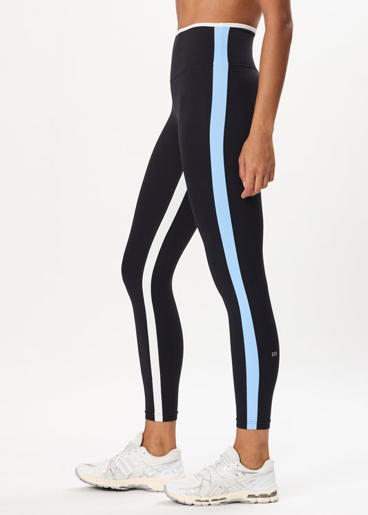 SAM HIGH WAIST RIGOR 7/8 - BLACK/SKYLIGHT