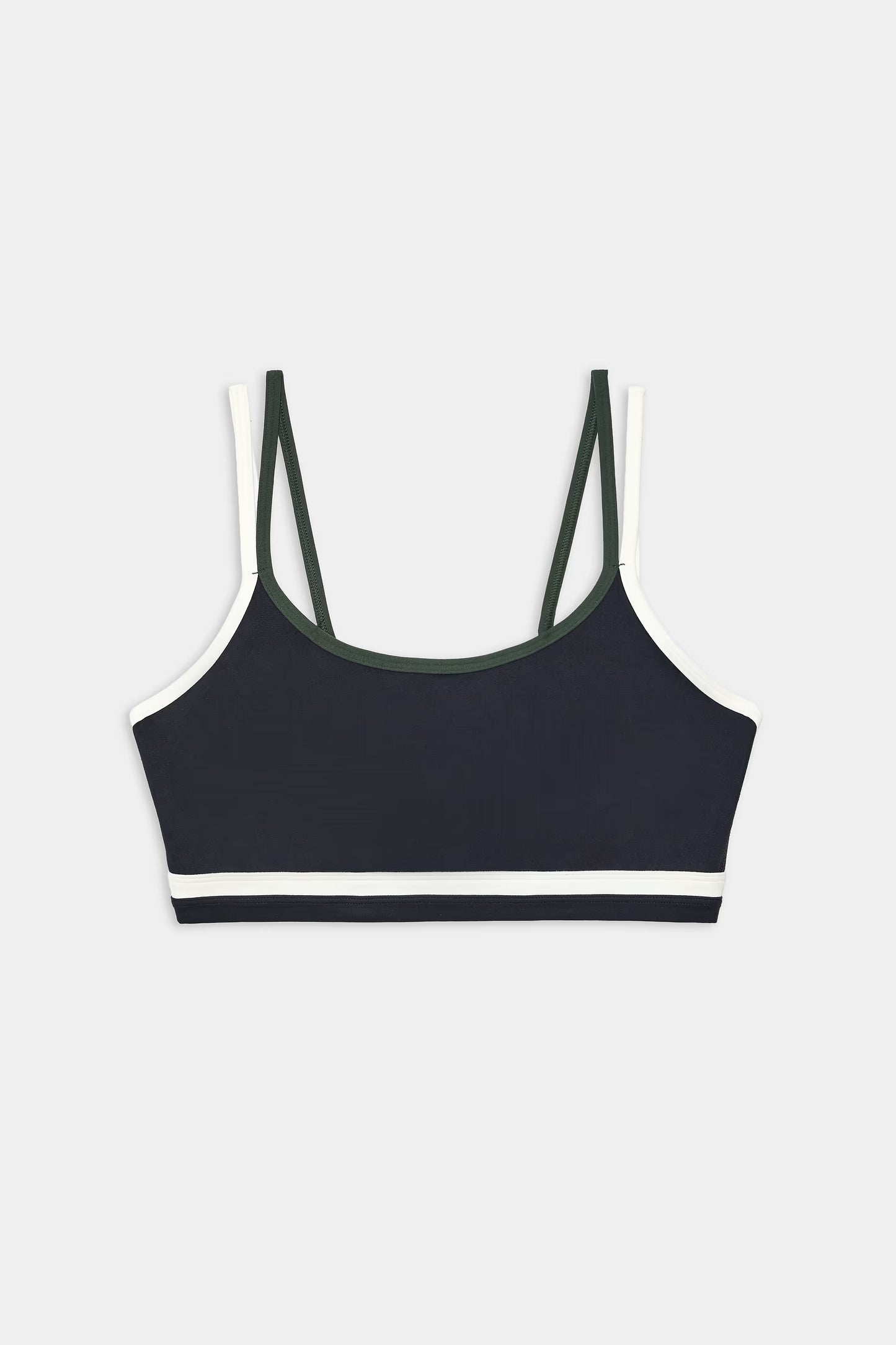 EVA RIGOR DOUBLE STRAP BRA - BLACK/MILITARY