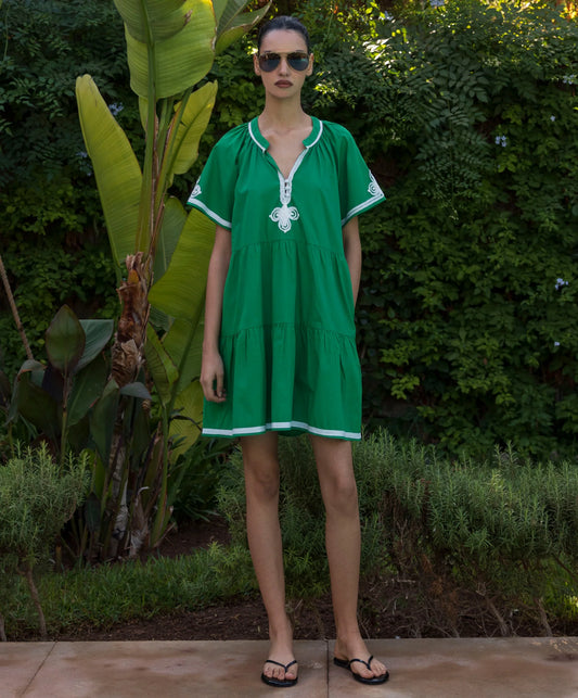 FLORA DRESS - GREEN