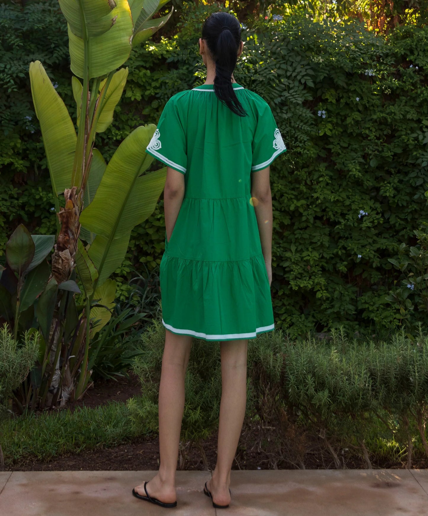 FLORA DRESS - GREEN