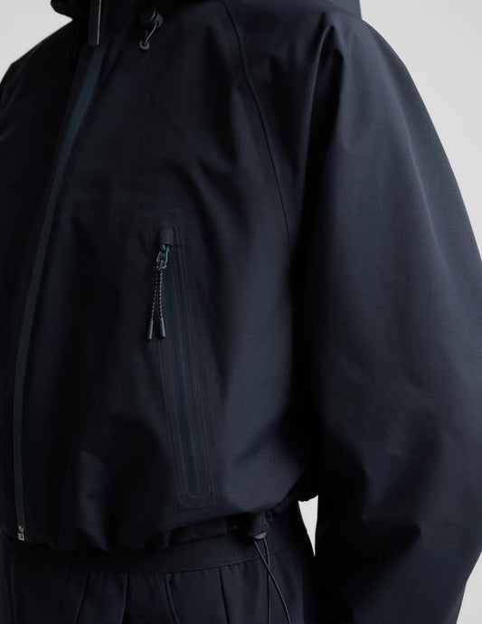 CLOUDBURST ADJUSTABLE HOODED JACKET - NOCTURNAL NAVY