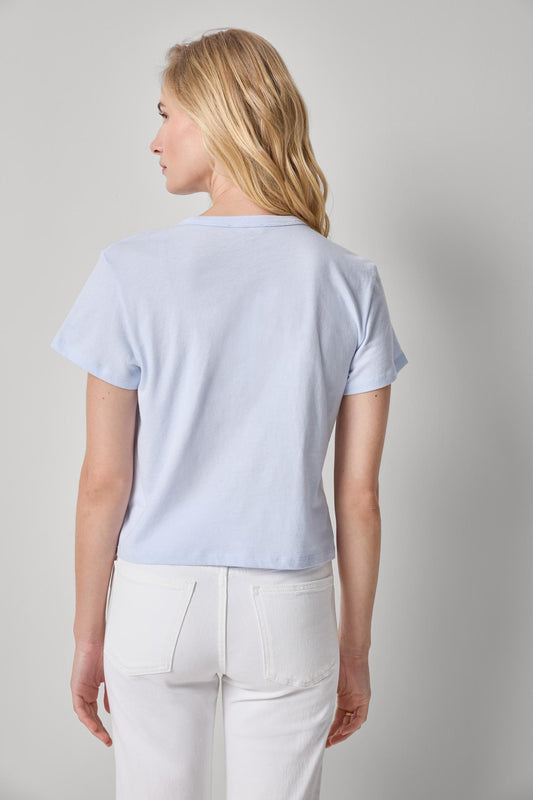 ORGANIC BOXY TEE - HYDRANGEA