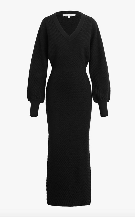 THE AVA DRESS-PETITE - BLACK
