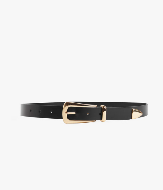 THE STATEMENT BELT - BLACK/GOLD