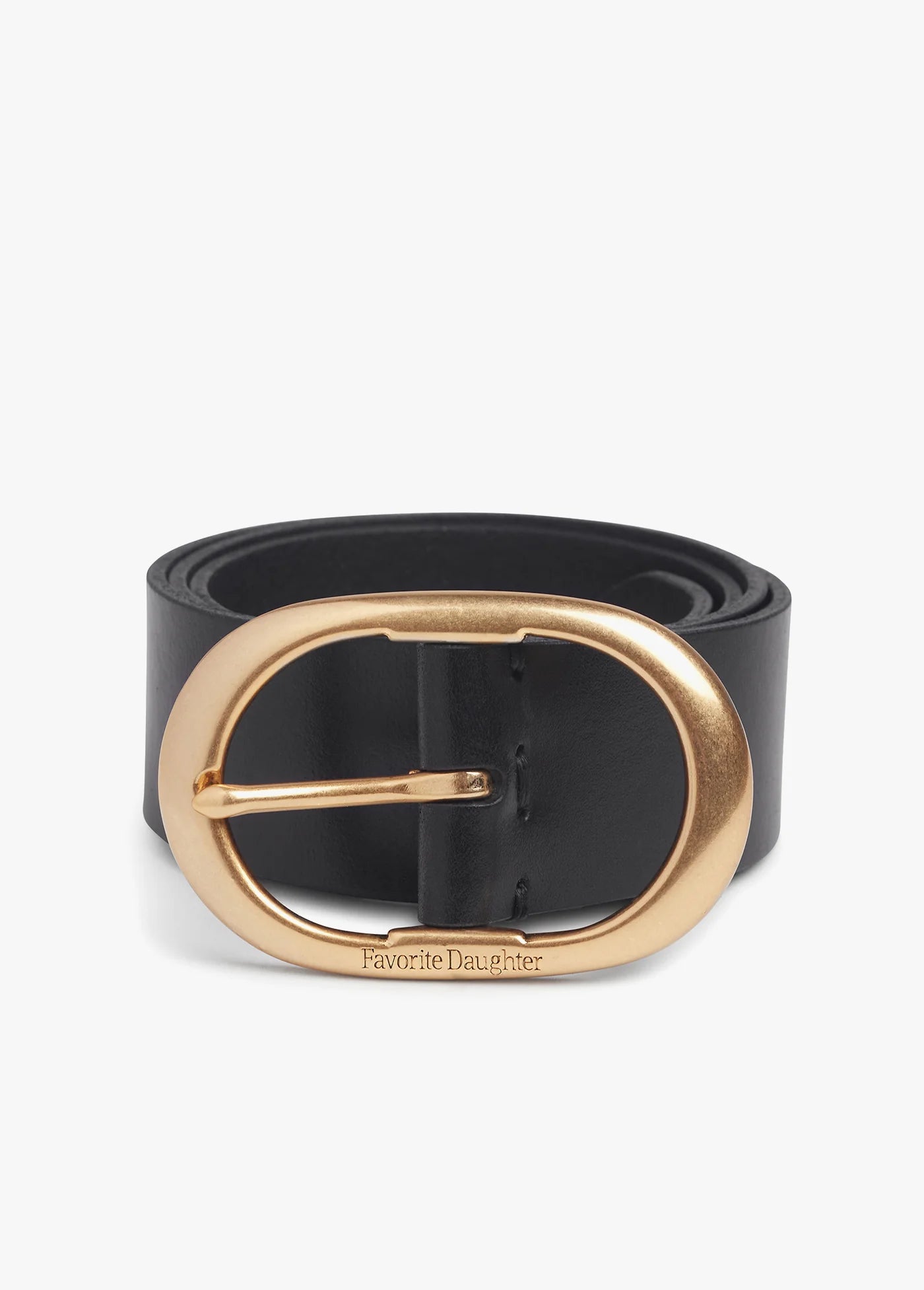 THE SUEDE JEAN BELT - BLACK/ANTIQUE BRASS