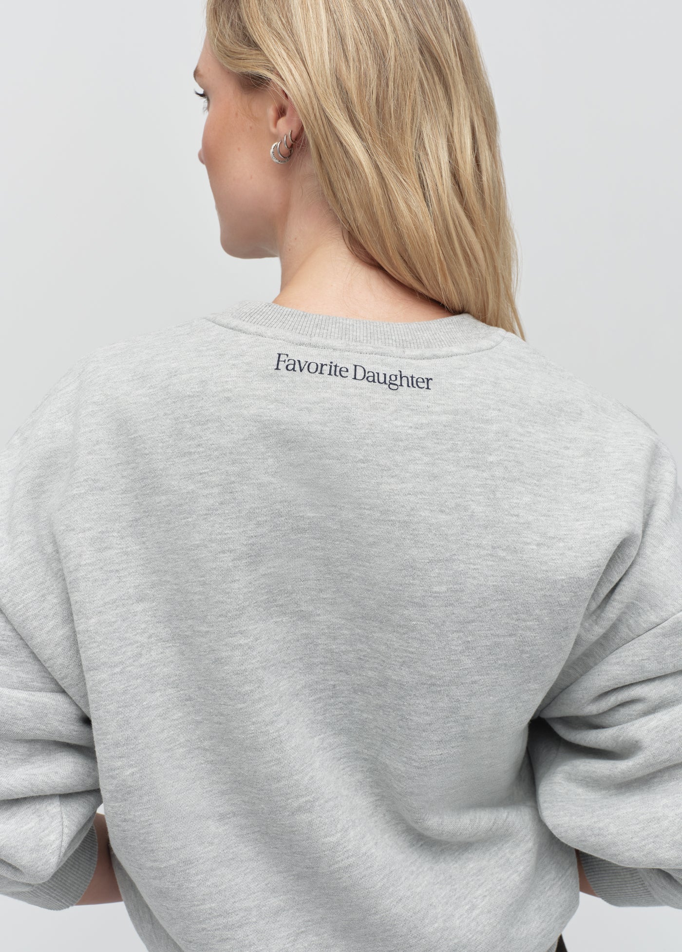 THE DOG MOM SWEATSHIRT - HEATHER GREY/NAVY