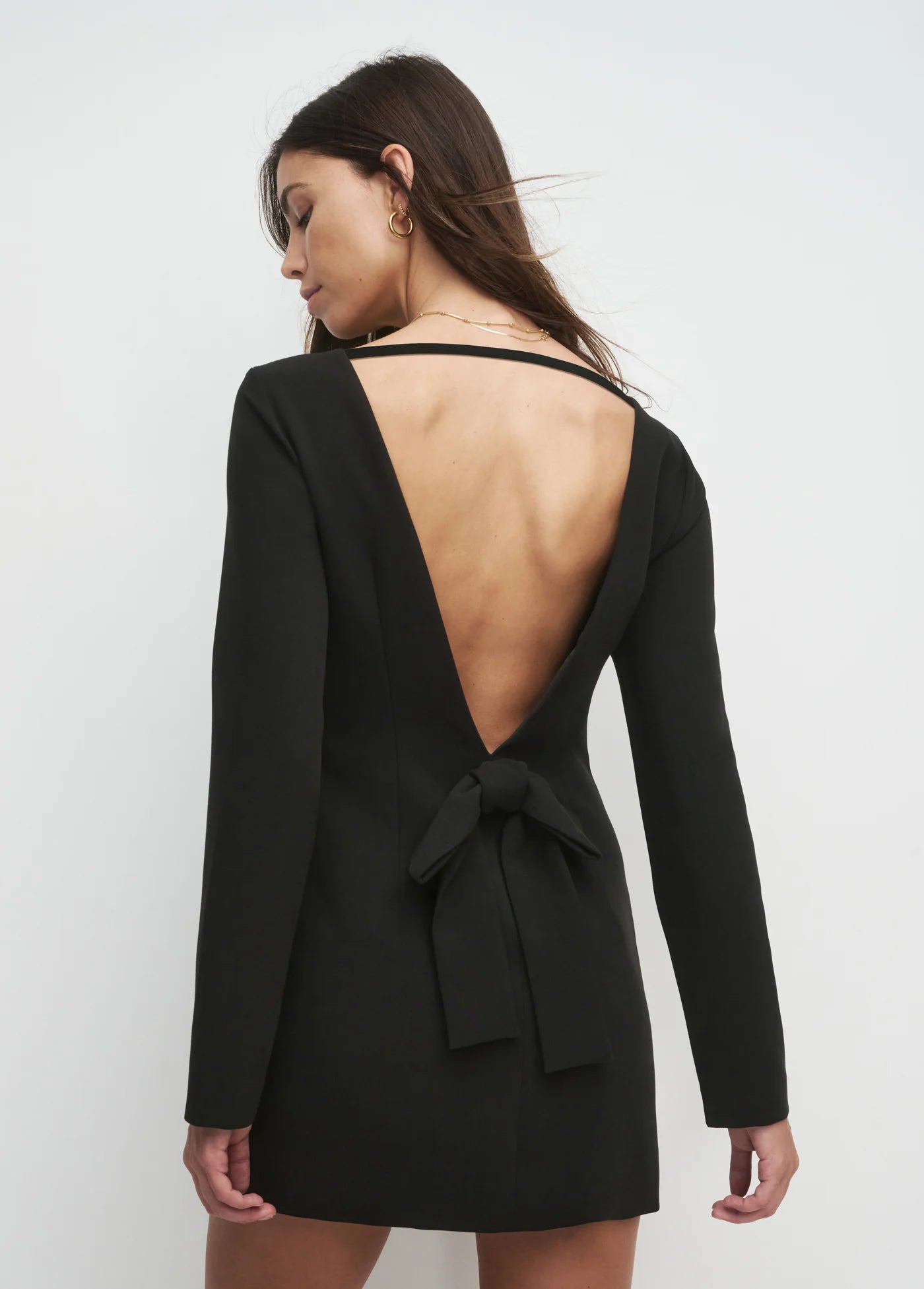 THE LONG SLEEVE MEET CUTE DRESS - BLACK