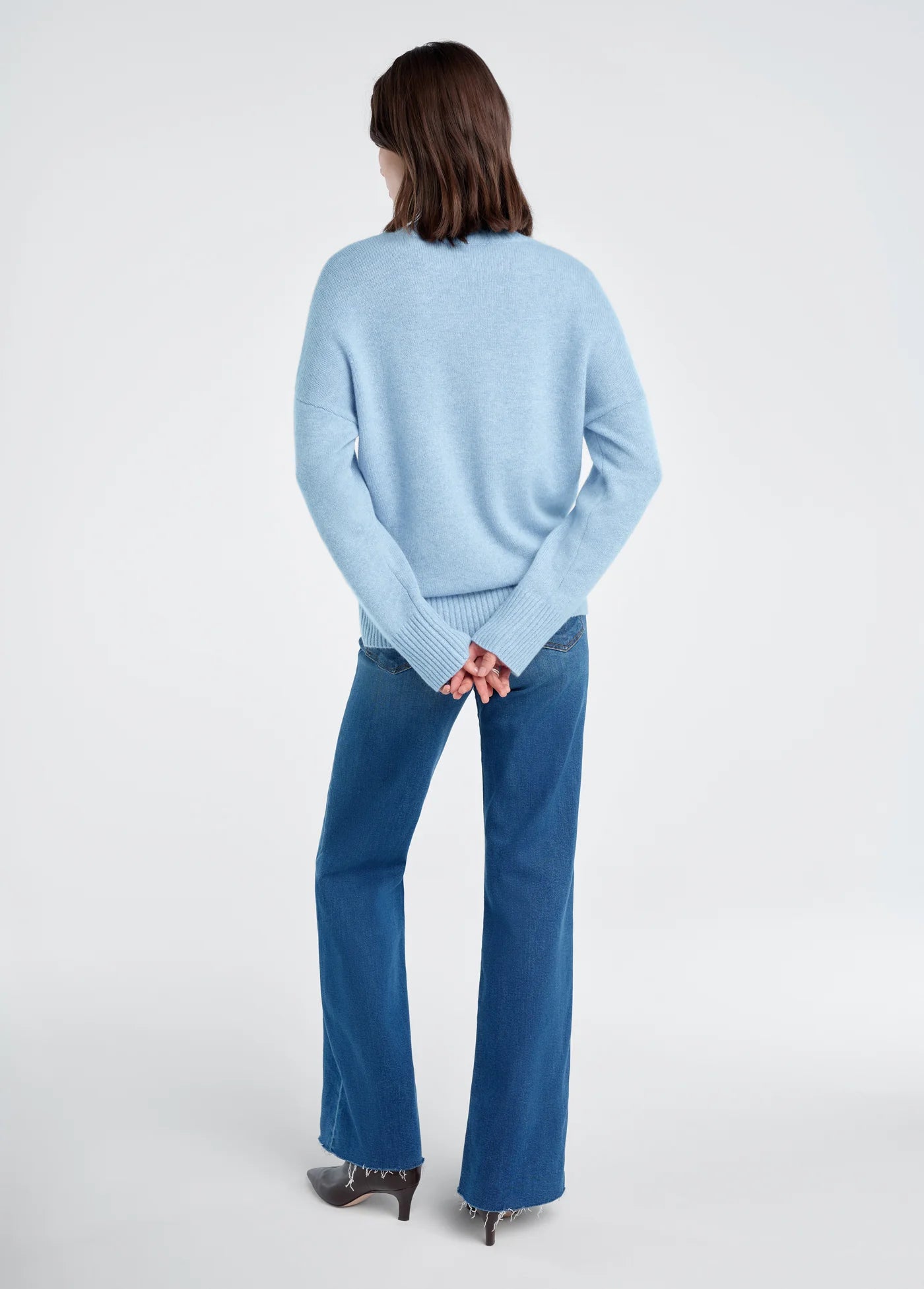 THE MADDIE SWEATER - BABY BLUE