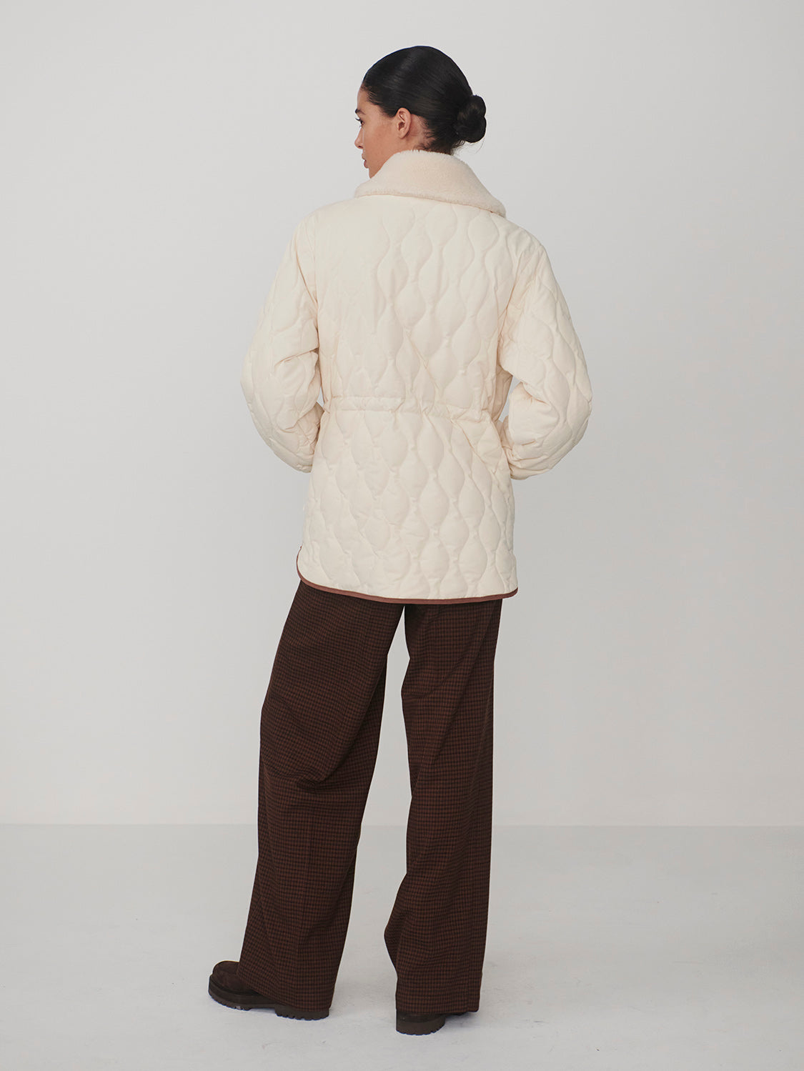 BARTLEY QUILTED JACKET - PARCHMENT