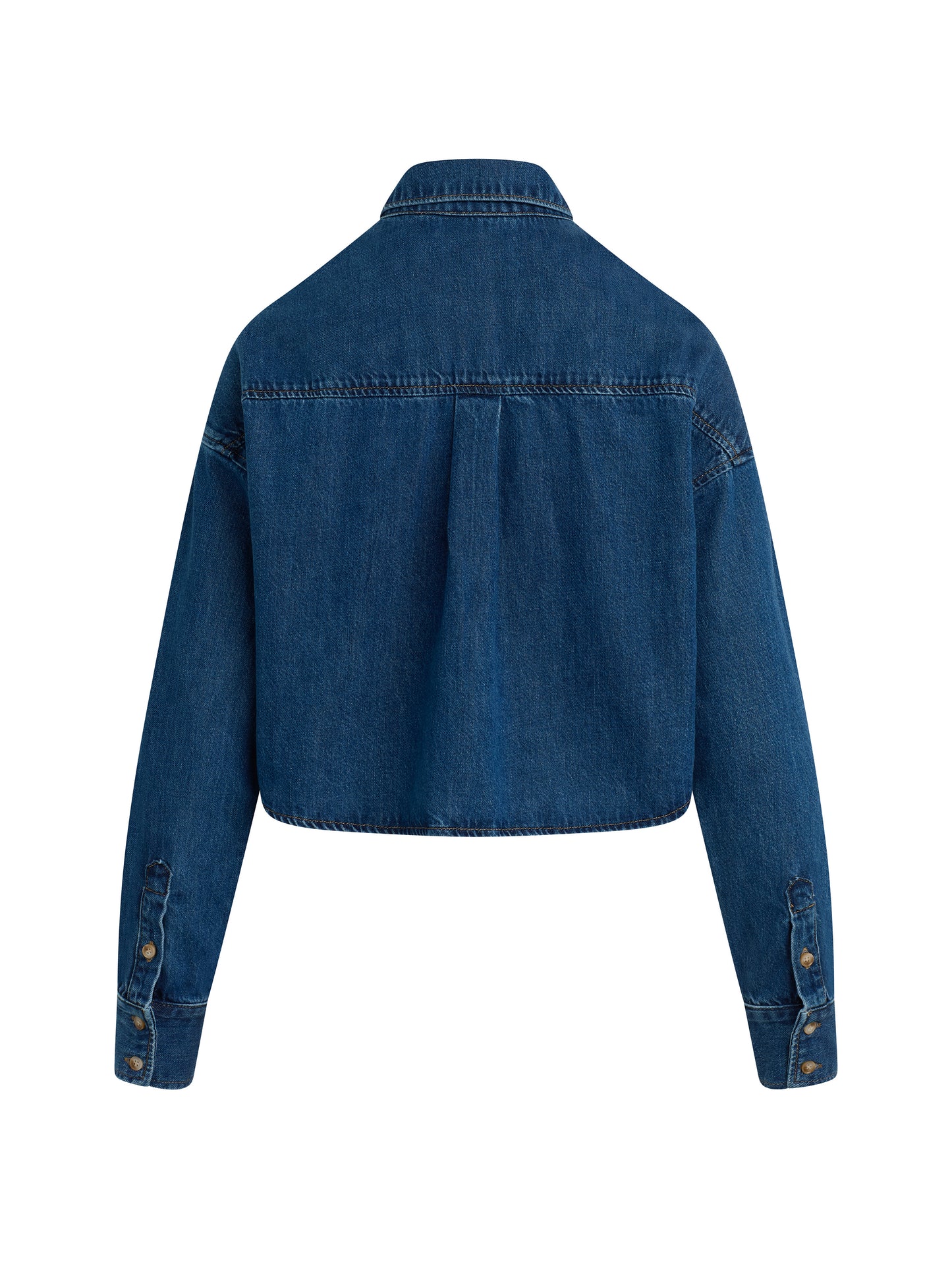 THE CROP EX BOYFRIEND SHIRT - DEERFIELD