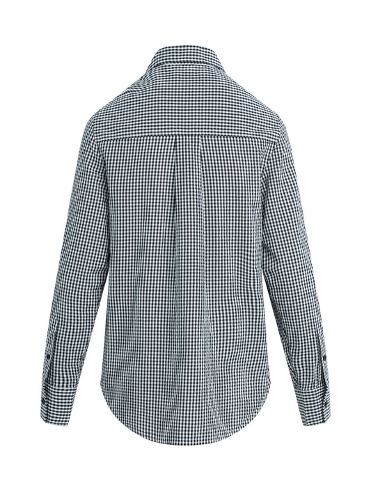 THE BOYFRIEND SHIRT - NAVY/WHITE
