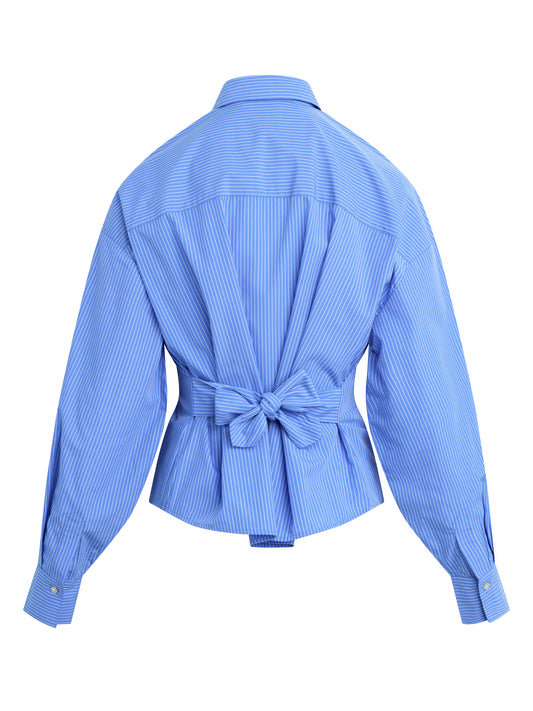 THE BACK STORY SHIRT - BLUE/WHITE STRIPE