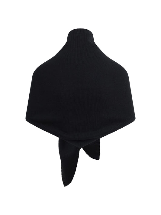 THE OVERSIZED TRIANGLE SCARF - BLACK