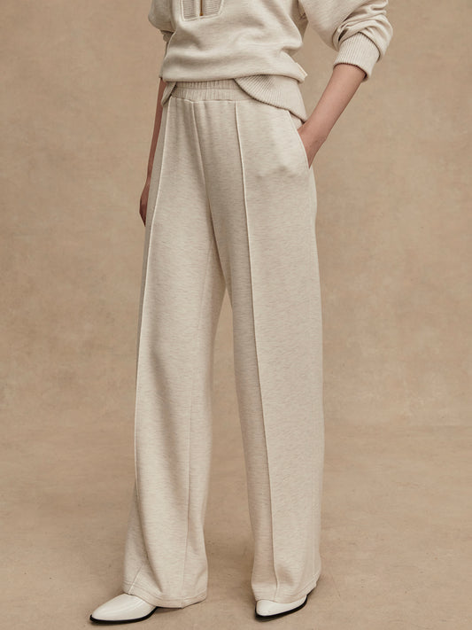 THE WIDE LEG PANT 30 - IVORY MARL