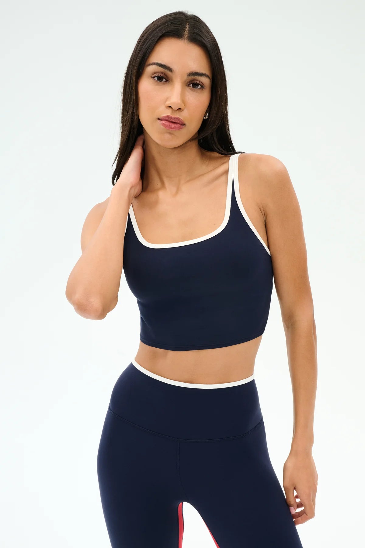 CAIT RIGOR BRALETTE  - INDIGO/WHITE
