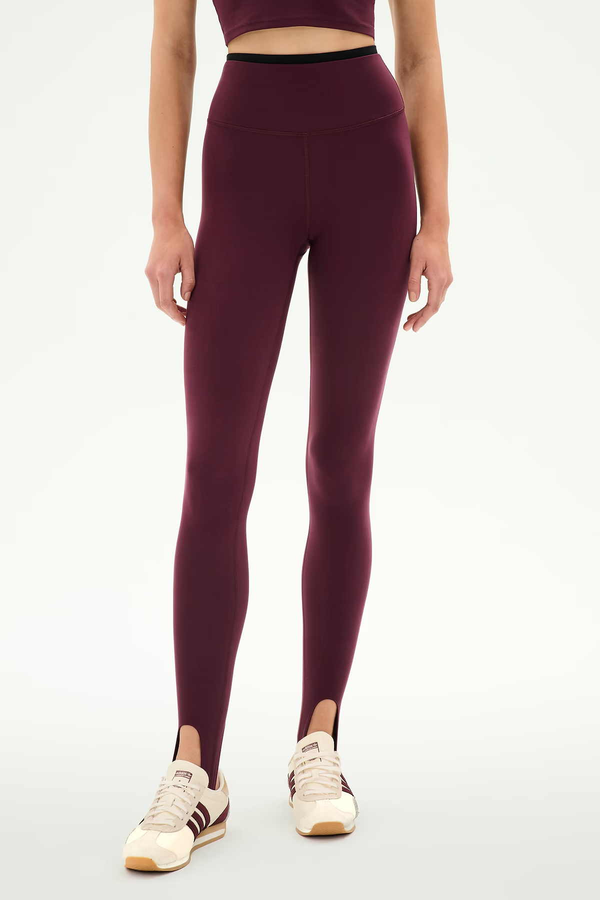 RIVER DUAL WAIST AIRWEIGHT STIRRUP - DARK CHERRY/BLACK