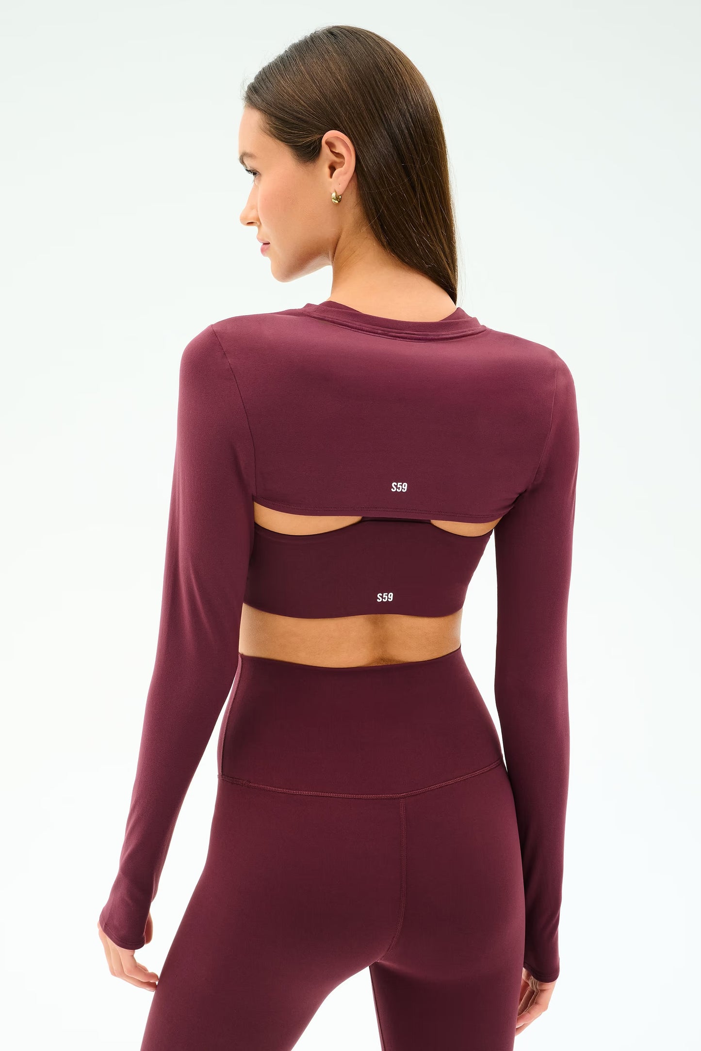 AMELIA AIRWEIGHT LITE SHRUG - DARK CHERRY