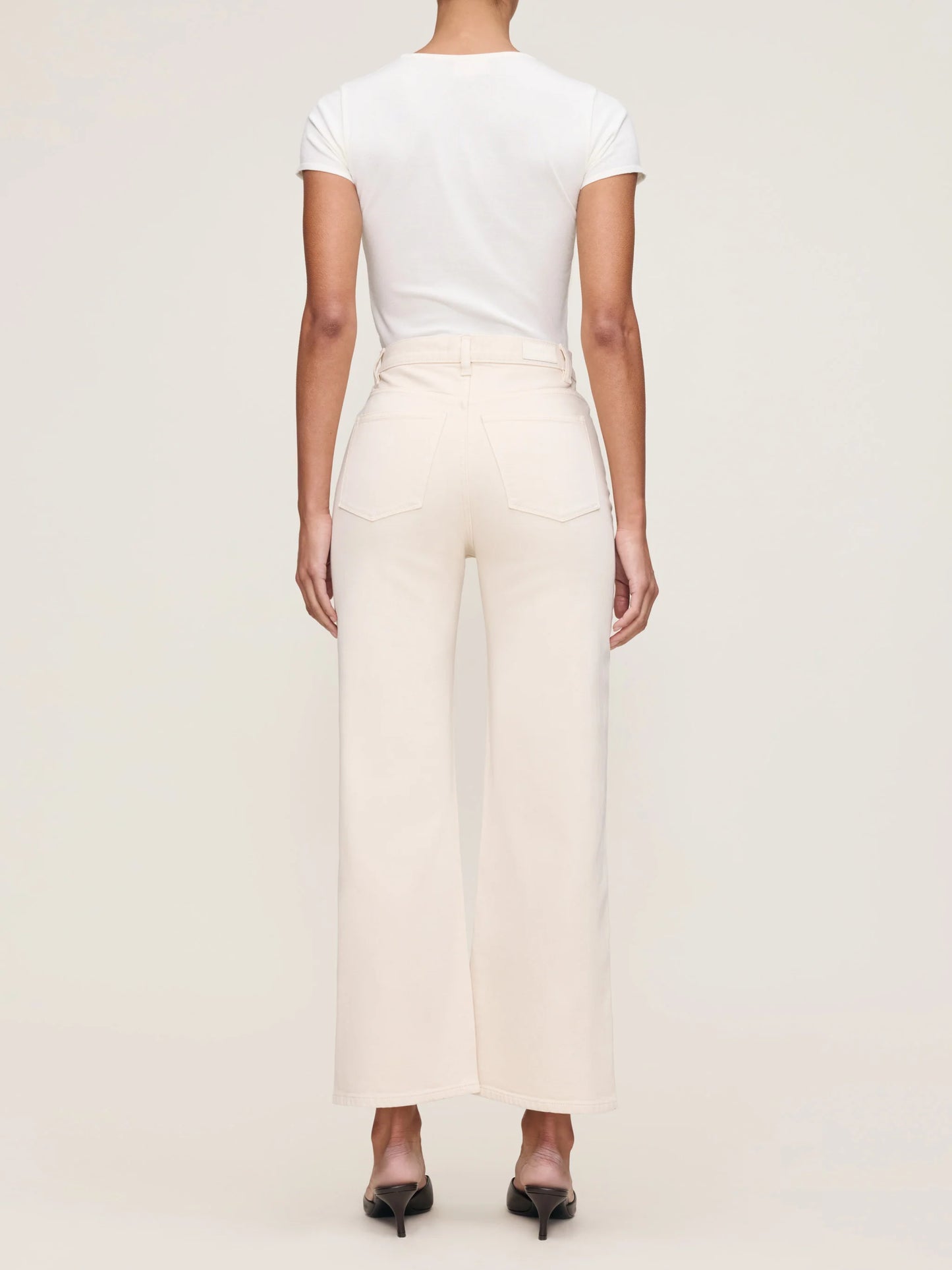 KARMINE REFINED WIDE LEG: HIGH RISE 28' - FLAX