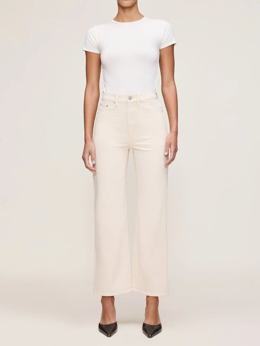 KARMINE REFINED WIDE LEG: HIGH RISE 28' - FLAX