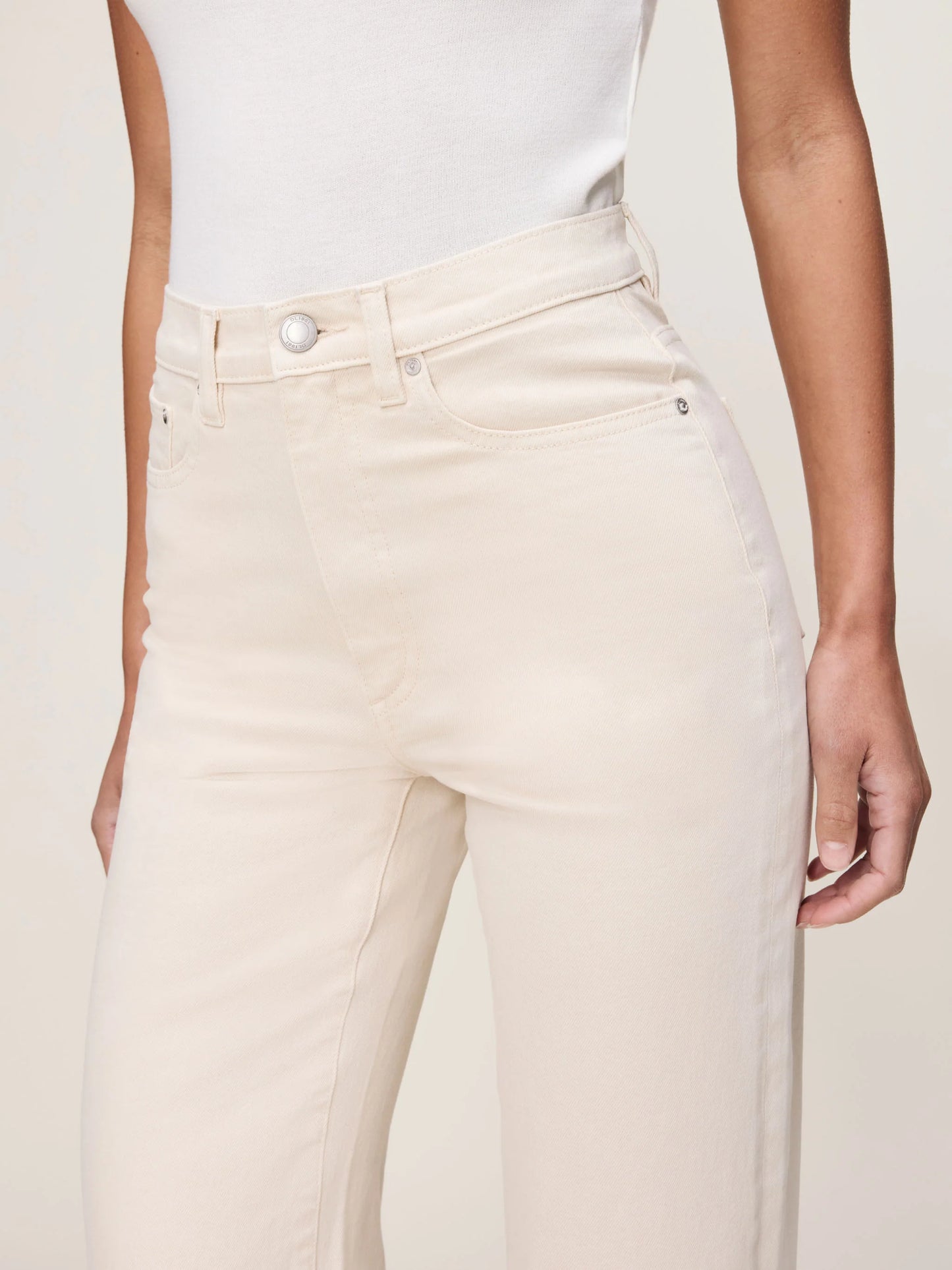 KARMINE REFINED WIDE LEG: HIGH RISE 28' - FLAX