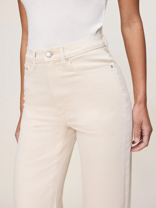 KARMINE REFINED WIDE LEG: HIGH RISE 28' - FLAX
