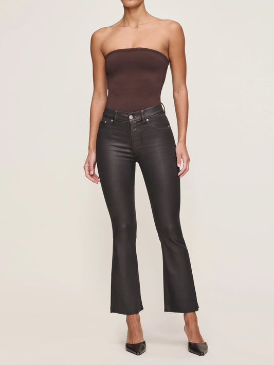 BRIDGET BOOT: HIGH RISE INSTASCULPT™ CROP - CHOCOLATE COATED