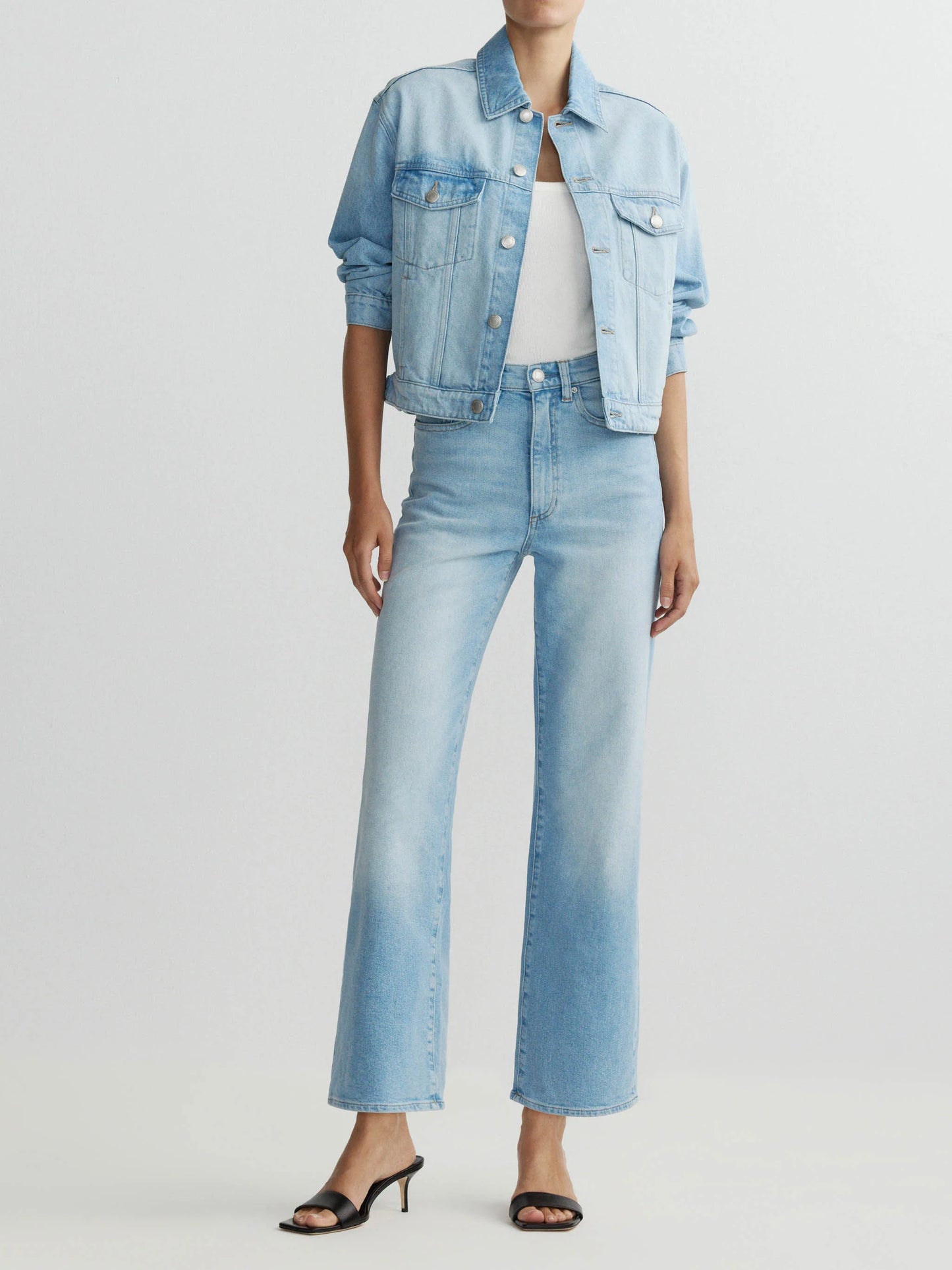 KARMINE REFINED WIDE LEG: HIGH RISE 28' - SUMMER DAY