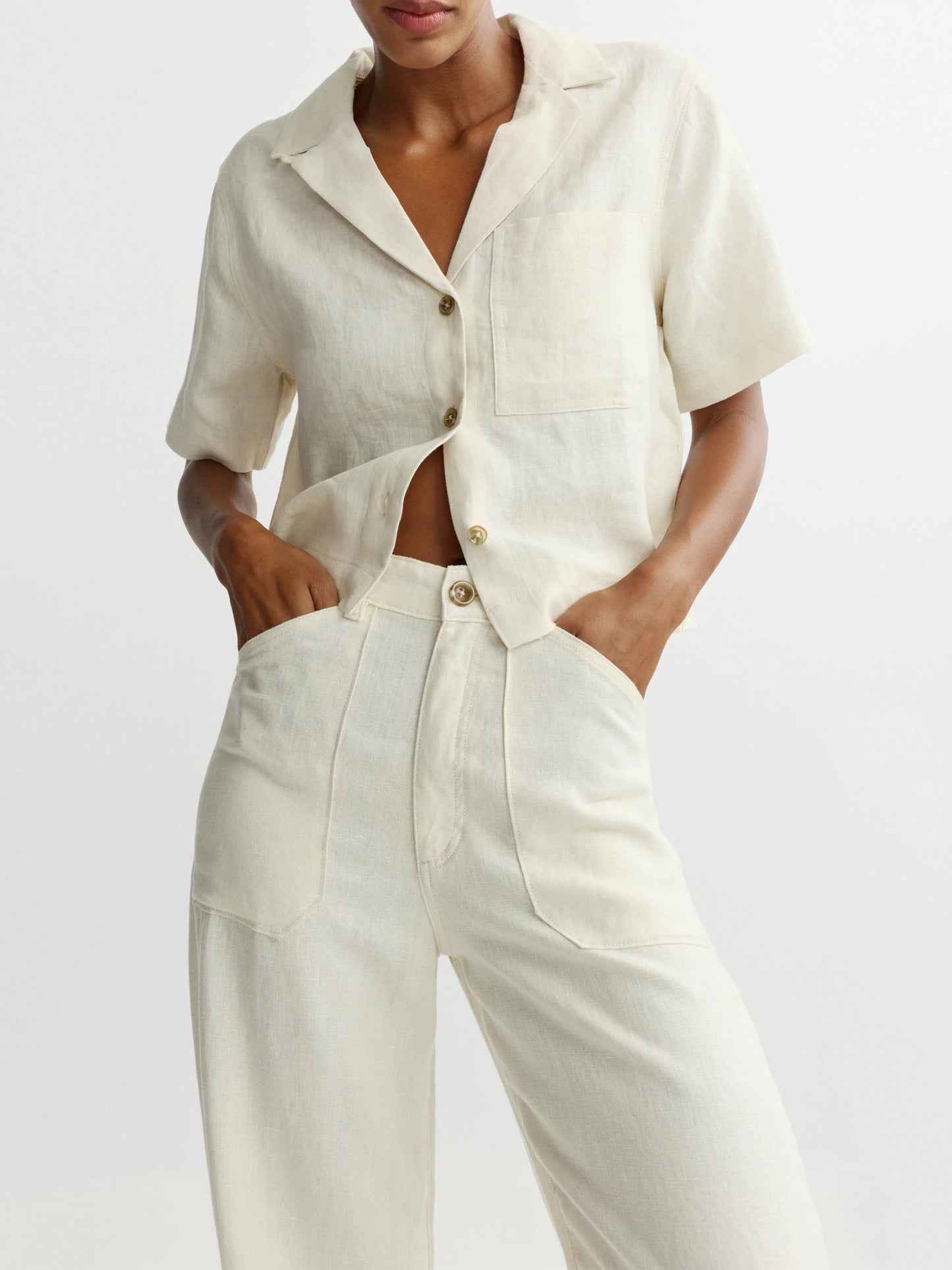 HAMPTON SHIRT - FLAX LINEN