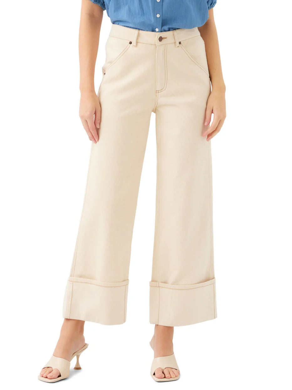 DANA CUFFED WIDE LEG JEANS