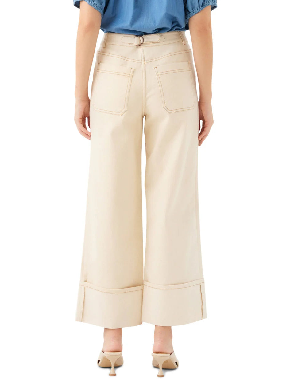 DANA CUFFED WIDE LEG JEANS