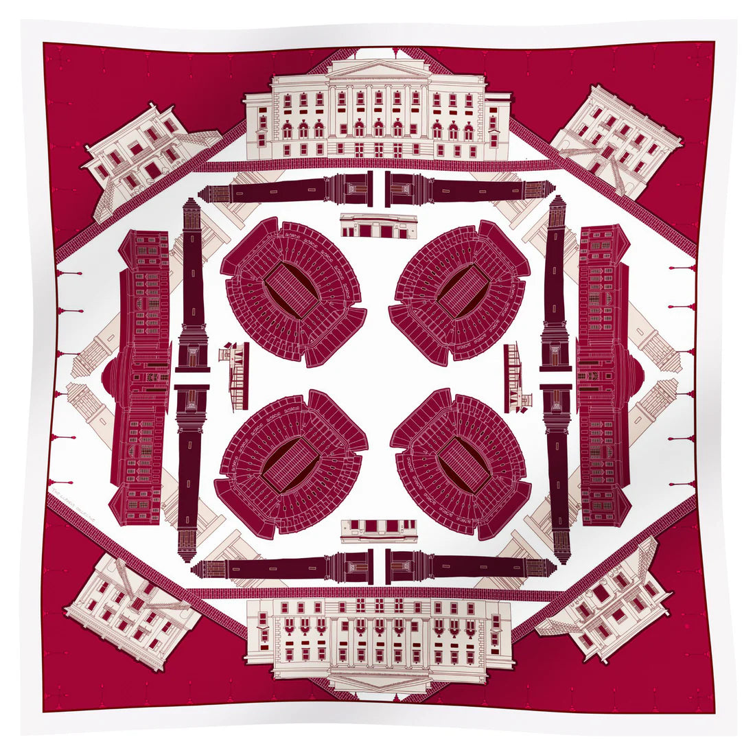 TUSCALOOSA CRIMSON SCARF