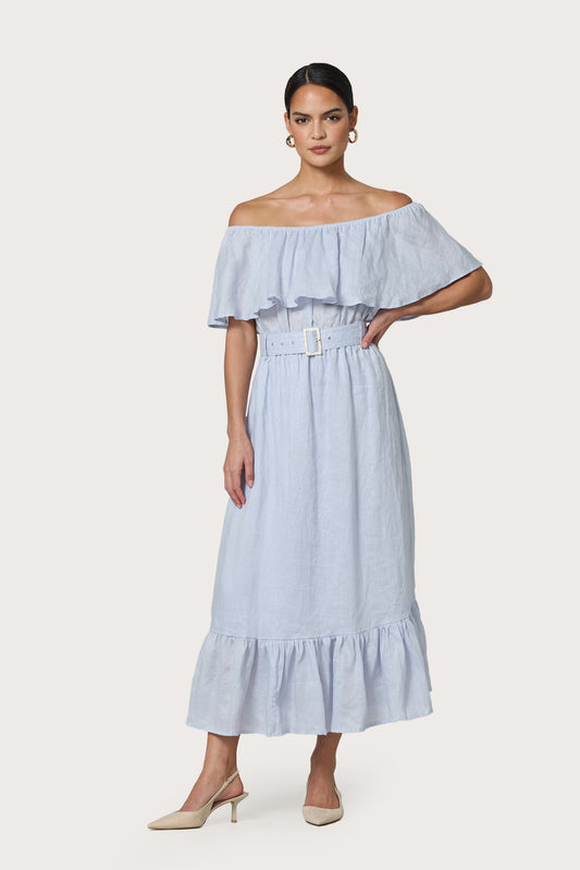 KATE DRESS - MISTY BLUE