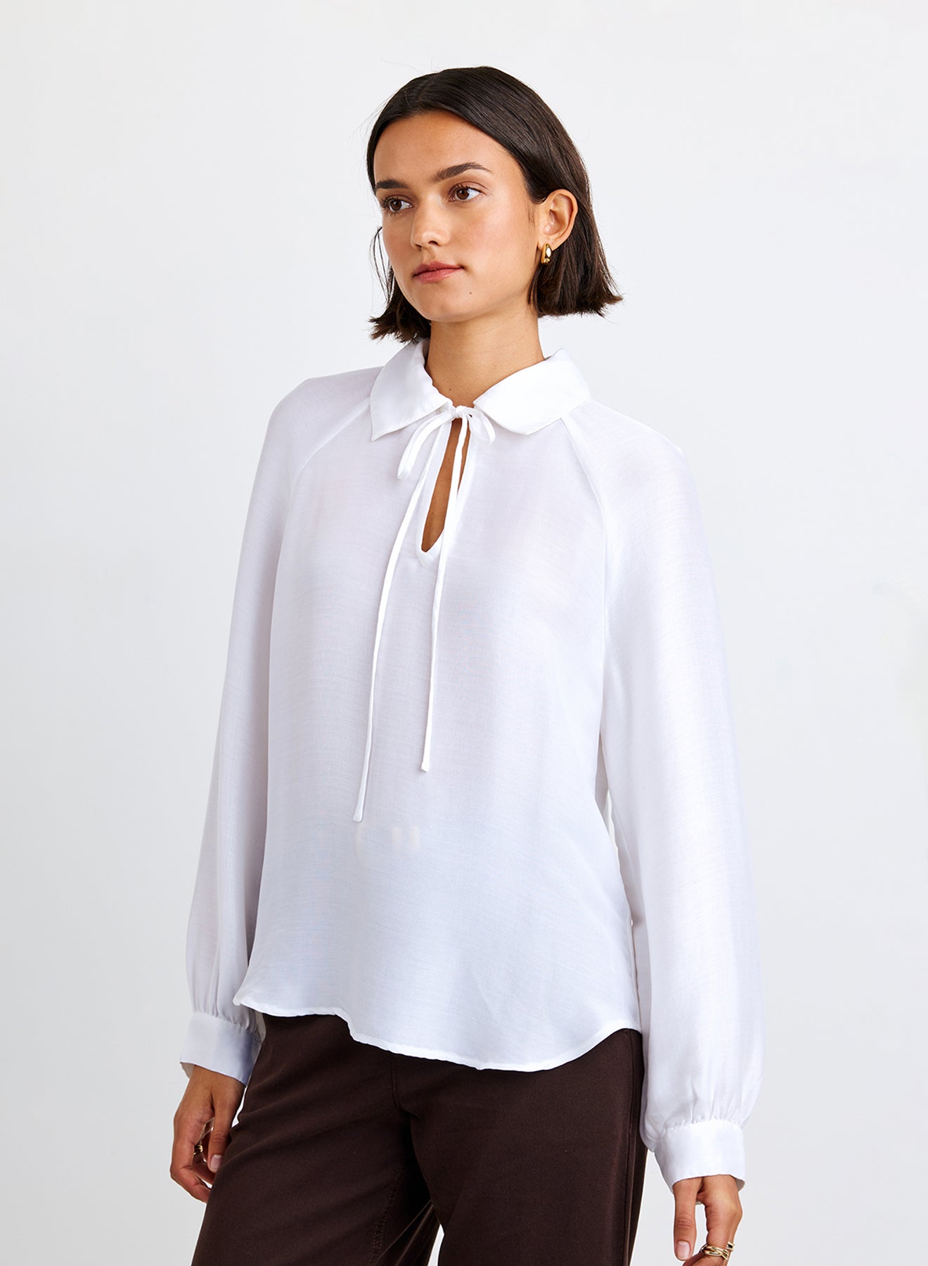 LONGSLEEVE RAGLAN PULLOVER - WHITE