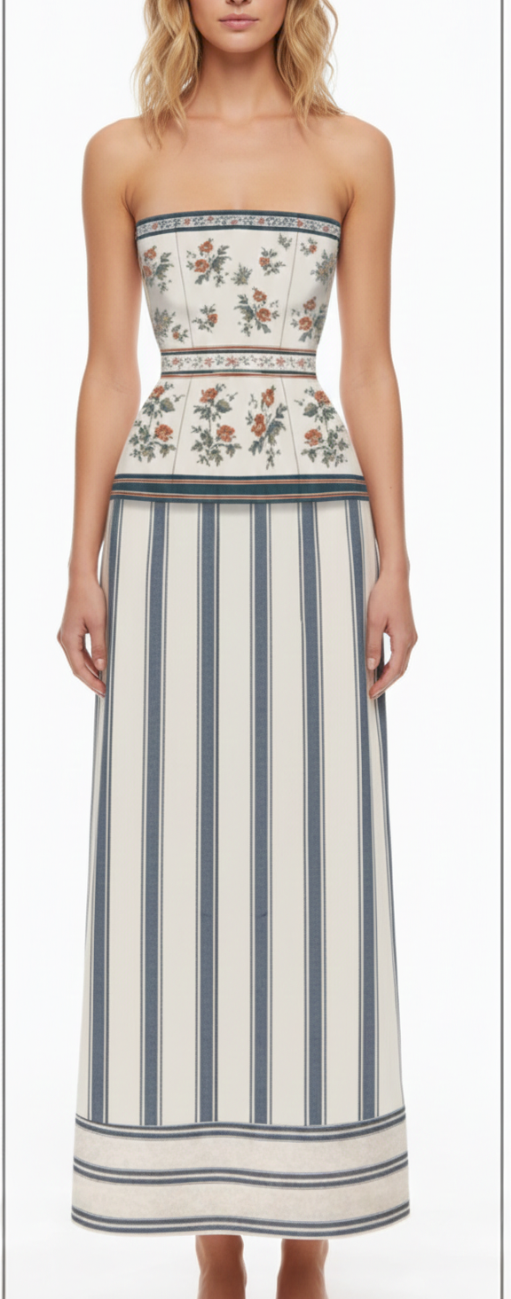 HAMPTON MIDI - DUNLIN STRIPE