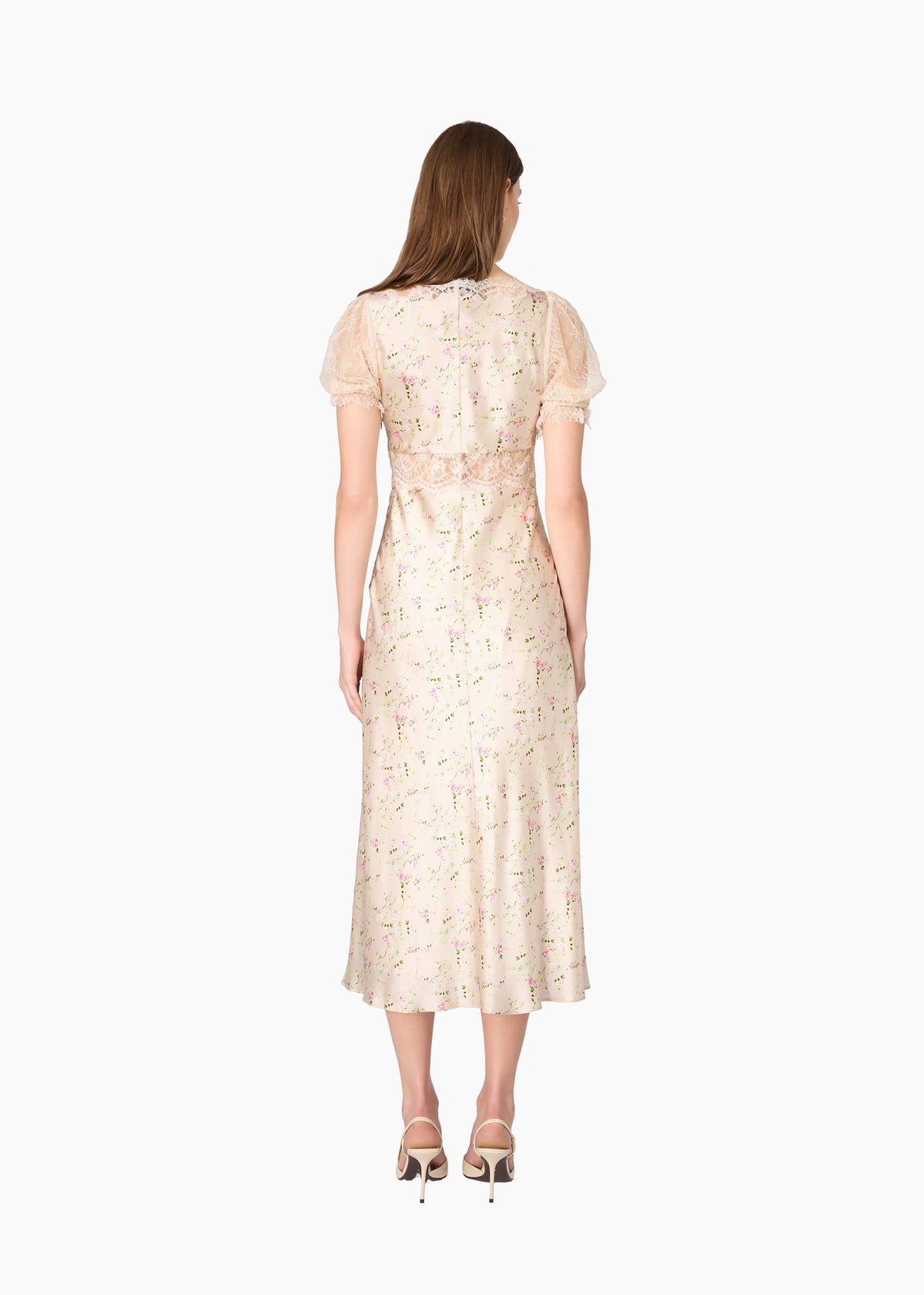 Dinah Silk Midi Dress English Cottage
