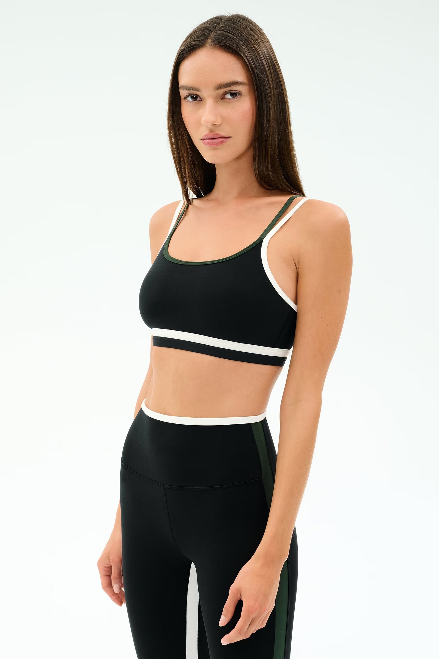 EVA RIGOR DOUBLE STRAP BRA - BLACK/MILITARY