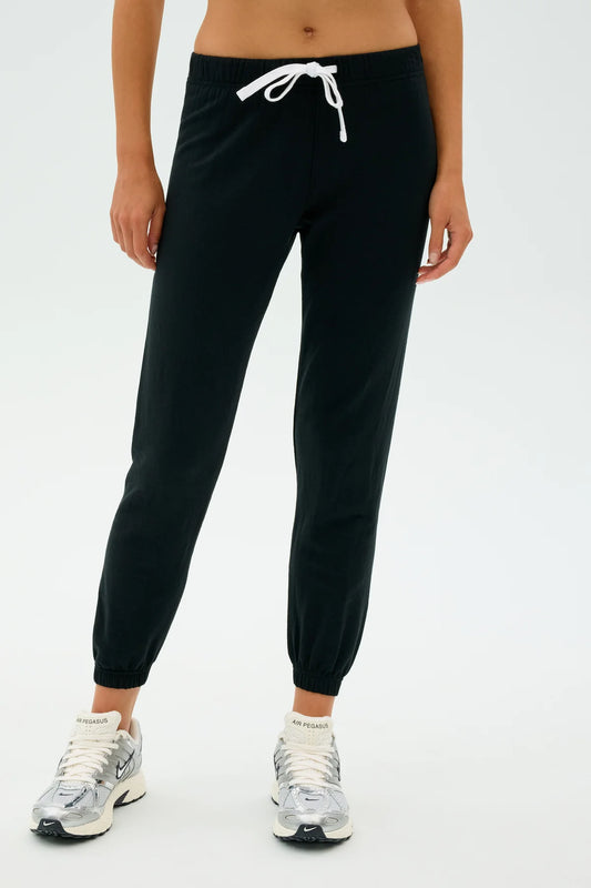 SONJA FLEECE SWEATPANT - BLACK