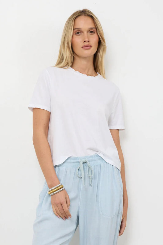 DAMIEN BOXY TEE - WHITE