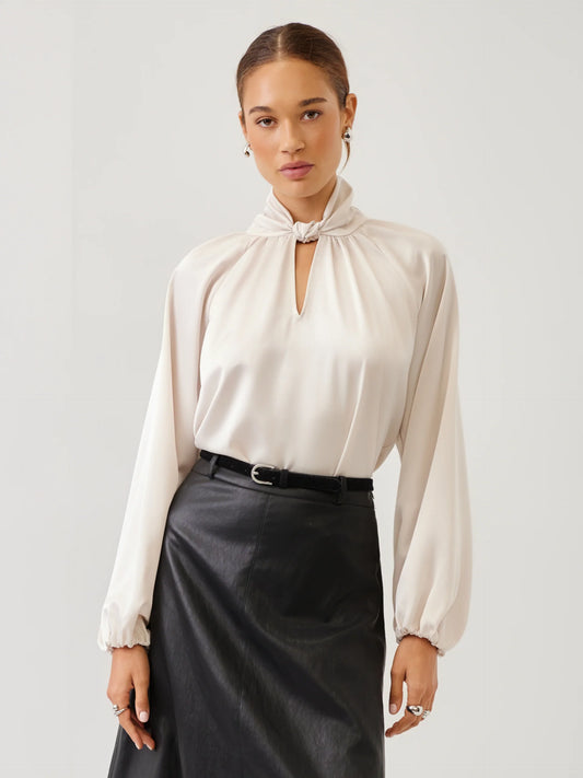ALANA KEYHOLE TOP - BONE