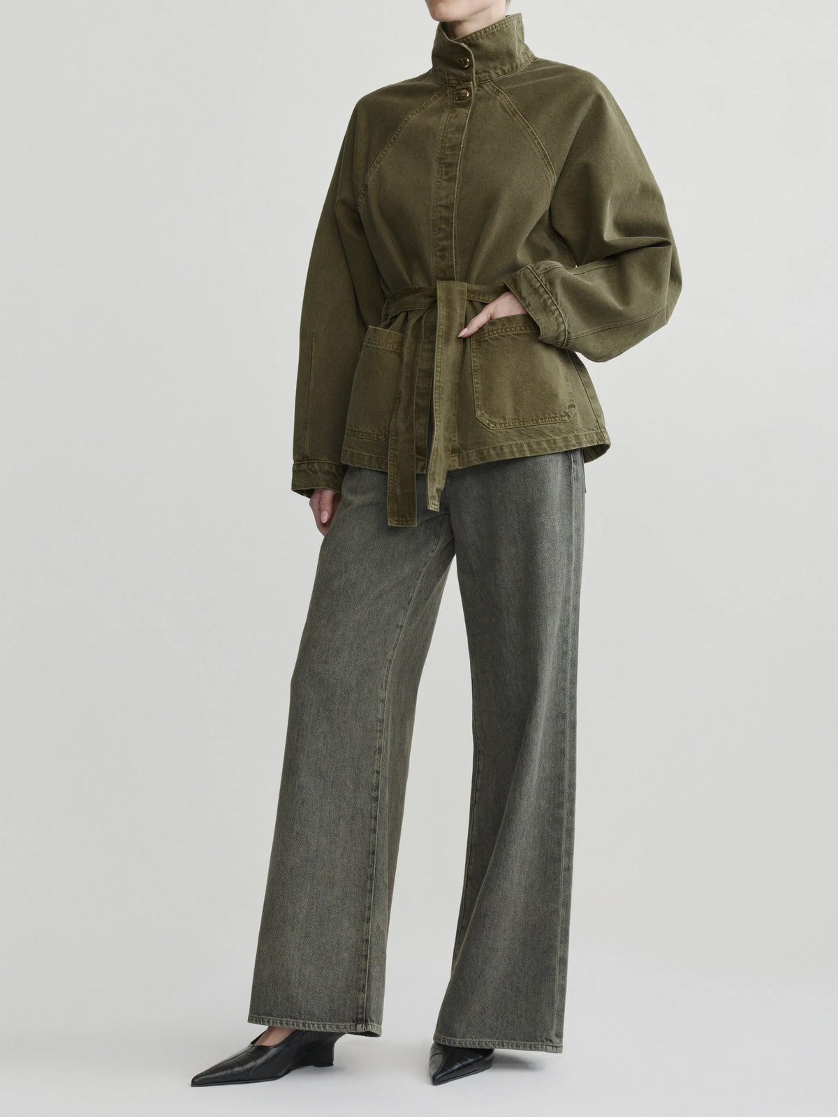 SHILOH RAGLEN SLEEVE JACKET - PINE