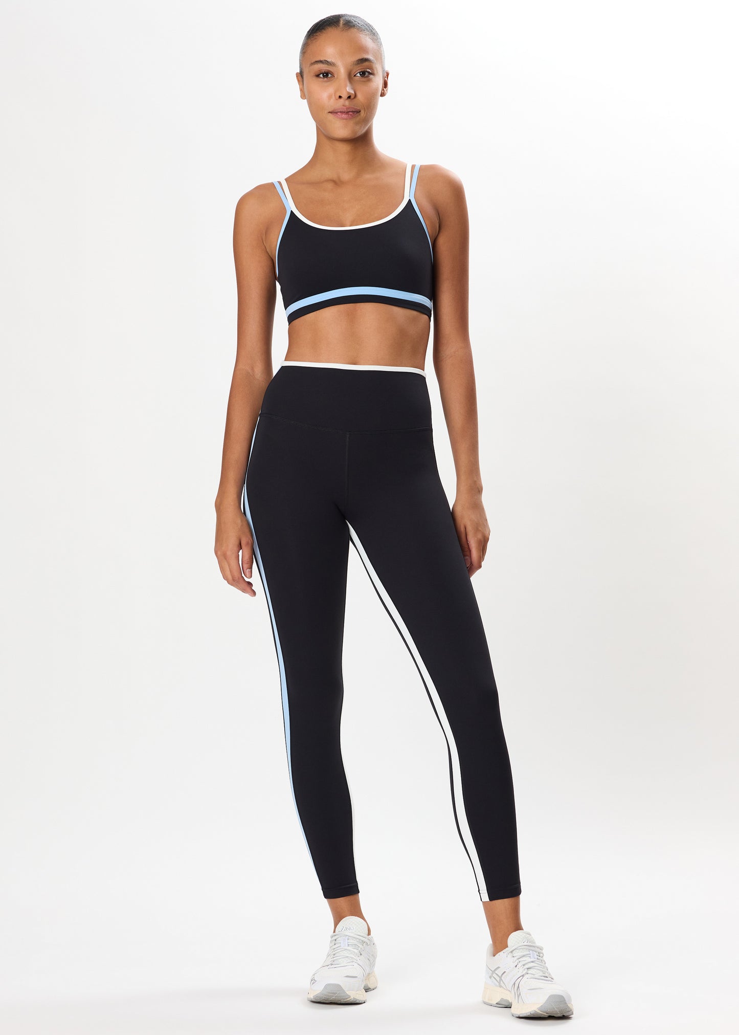 SAM HIGH WAIST RIGOR 7/8 - BLACK/SKYLIGHT